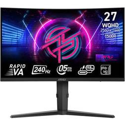 MSI 27" Quad HD 240Hz Adaptive Sync Curved Gaming Monitor