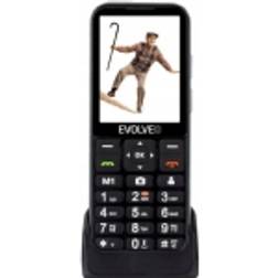 Evolveo EasyPhone LT Mobiltelefon Til Seniorer Med Ladestander Sort