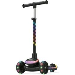 Zinc Sunshine Light Up 3 Wheel Scooter Black
