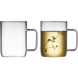 Lyngby Glas Torino Mug 40 cl Pink Drinking Glass 40cl 2pcs
