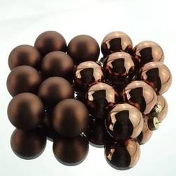 Decoris Balls Brown Weihnachtsbaumschmuck 16Stk.