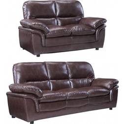 Furniture In Store Verona Brown Sofa 215cm 2pcs 2 Seater, 3 Seater