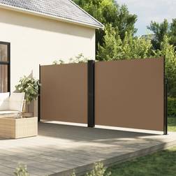 vidaXL Infällbar Sidomarkis Taupe 160x600 cm