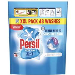 Persil Non Bio Laundry Detergent 3-in-1 Capsules XXL Pack 48 Washes