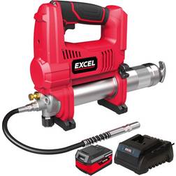 Excel 18V Cordless Grease Gun With 1 x 4.0Ah Battery & Charger