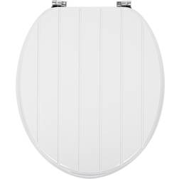 Dunelm Tongue And Groove White Toilet Seat