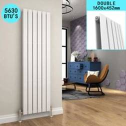 Elegant 1600 x 452 mm Designer Vertical Column Radiator