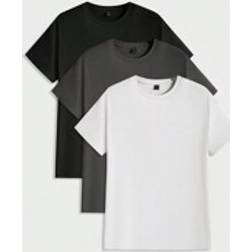 Shein Men's Casual Solid Color Crew Neck Short Sleeve T-Shirt, Summer