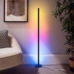 ValueLights RGBIC Smart LED 121 x 15 x 15 cm - Black Floor Lamp