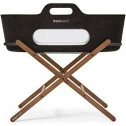 Snüz SnuzBaskit Graphite Moses Basket & Walnut Stand