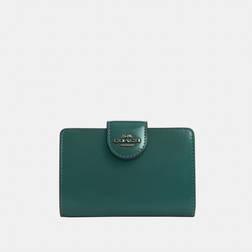 Coach Outlet Medium Corner Zip - Green