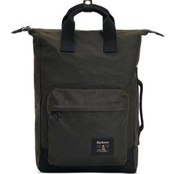 Barbour Waxed Canvas Backpack - Olive/Black