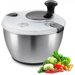 VEVOR One-Handed Easy Press Large Salad Spinner 25cm