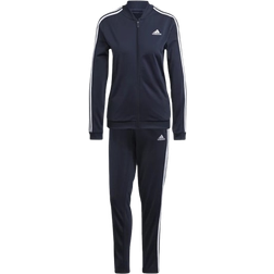 Adidas Women's Essentials 3-Stripes Track Suit - Legend Ink