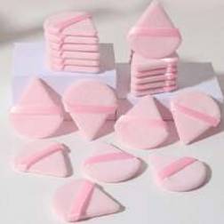 Shein 50pcs Triangle Makeup Sponges, Reusable Multi-Functional Cosmetic Tools For Foundation, Concealer, BB Cream, Sunscreen, Cushion, Blush And More, Ideal Replacement For Brushes