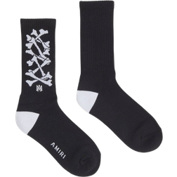 Amiri Kid's Bones Stacked Socks - Black