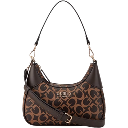 Guess Berkton Logo Shoulder Crossbody Bag - Brown