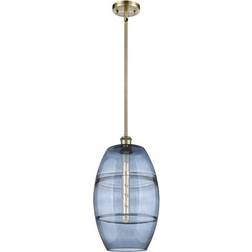 Innovations Lighting Vaz Antique Brass/Princess Blue Pendant Lamp 10"