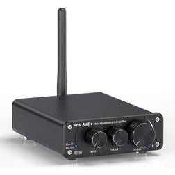 Fosi Audio BT10A Bluetooth 5.0 Stereo Amplifier Receiver 2 Channel Class D Mini Hi-Fi Integrated Amp Home Passive Speakers 50W x 2 TPA3116
