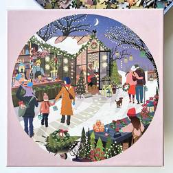 Vissevasse Rundt Puslespil CHRISTMAS MARKET 1000 Brikker