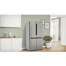 Bosch KFI96APEAG Series 6 Freestanding American Fridge Freezer Stainless Steel