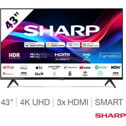 Sharp 4t-43gj4225k 43 Inch 4k Uhd Roku Tv