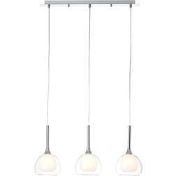 Brilliant Hadan Chrome/Transparent/Milky Pendel 66cm