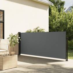 vidaXL Infällbar Sidomarkis Antracit 100x500 cm