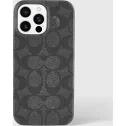 Coach Slim Wrap Signature Canvas Charcoal iPhone 16 Pro Max Signature Charcoal