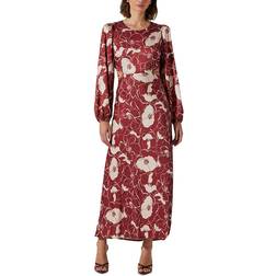 ASTR The Label Quinn Dress - Wine Floral