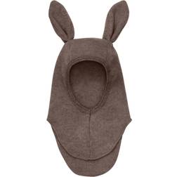 Huttelihut Brown Melange Balaclava Ears Wool Fleece 12-24 mdr/50