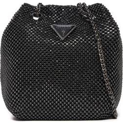 Guess RB935075 svart mini hink strass zalinväska, Svart