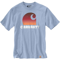 Carhartt Loose Fit Heavyweight Short Sleeve C Graphic T-shirt - Fog Blue