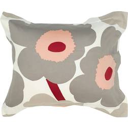 Marimekko Unikko Pillow Case Grey, White, Pink (60x50cm)