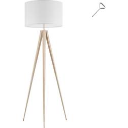 tectake Lunaris Oak/White Floor Lamp 158cm