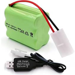 Gecoty Rechargeable 7.2V 2400mAh Battery Pack