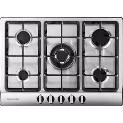 Rangemaster RMBH70HPNGSS Gas Hob 70cm 5 Burner Stainless Steel