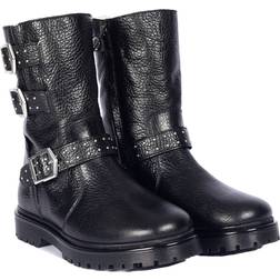Angulus Black Tex Boots With Zipper - Svart