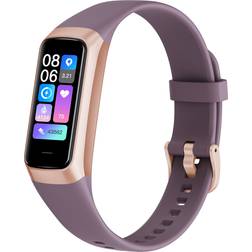 INF Smartwatch Med Puls- Och Blodtrycksmätare Lila