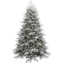 Empress Pre Lit Green/White Christmas Tree 195cm