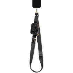 Ideal of Sweden Utility Phone Strap Black Croco