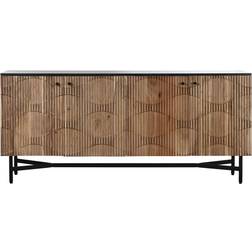 Home ESPRIT Marble Acacia Wood Black/Brown Skænk 175x76cm