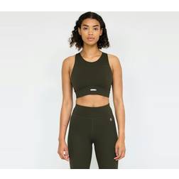 EYDA Amber High Neck Sports Bra Dark Olive