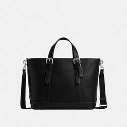 Coach Warner Tote Bag - Silver/Black