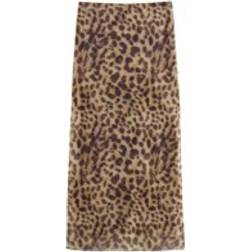 Shein Leopard Print Mesh Skirt