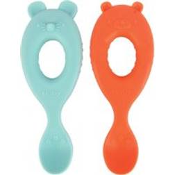 Nuby Silicone Easy Grip Spoons 2-pack