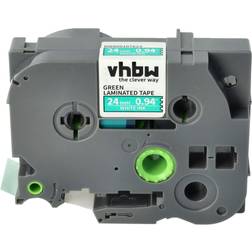 VHBW 24mm White to Green Label Tape