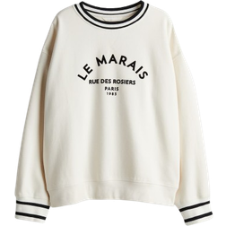 H&M Sweatshirt - Cream/Le Marais