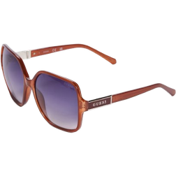 Guess Oversized Rounded Square Sunglasses Orange/Purple