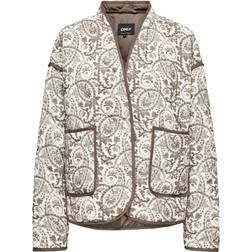 Only Elvira Quilted Jacket - Mocha Meringue